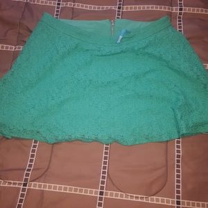 L'Amour Womens Green Skirt Size XL